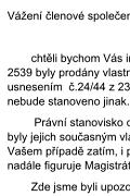 upozornn pro leny SVJ, kte si nezakoupili pozemek k bytu